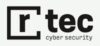 Das Logo zeigt ein stilisiertes „r“ in einem Quadrat, gefolgt von einem fettgedruckten „tec“, was die elegante Ästhetik der ESET Deutschland GmbH subtil widerspiegelt. Darunter steht in kleinerer Schrift „Cybersicherheit“, alles in klarem Schwarz-Weiß.