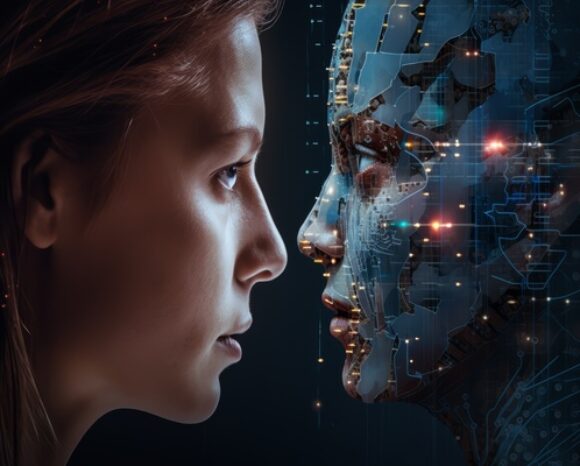 A concept image illustrating the dangers of deepfake technology