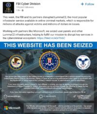 Das FBI verkündet die Zerschlagung der C2 Infrastruktur von Lumma