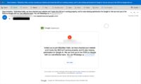 Abbildung 2 - Beispiel einer Phishing-Mail, in der eine Beratungsleistung zur SEO-Optimierung angeboten wird