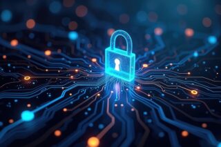Cybersecurity Digital Lock Data Protection