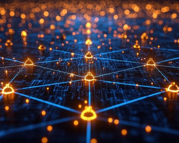 Visuelle Darstellung von einem massiven IoT-Botnet-Angriff