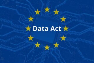 Data Act Symbol auf Hintergrund mit der Symbolik der U