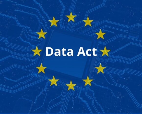 Data Act Symbol auf Hintergrund mit der Symbolik der U