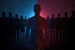 Insider Bedrohungen - Menschliche Silhouetten