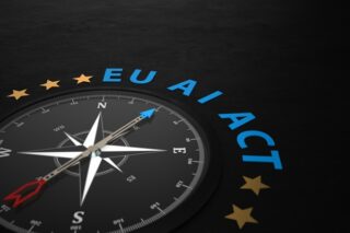 Kompass mit dem Text EU AI ACT