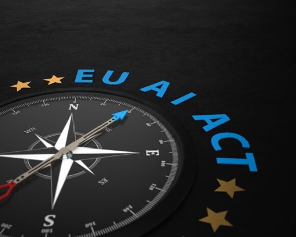 Kompass mit dem Text EU AI ACT