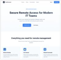 „Geschäftliche“ Website von TrustConnect