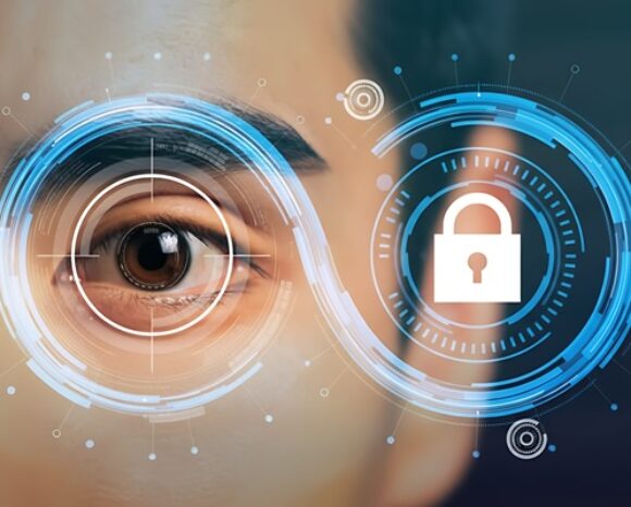Auge und Datenschutzsymbol