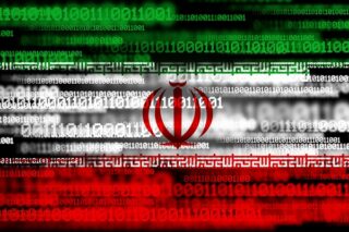 Flagge des Iran aus Binärcode