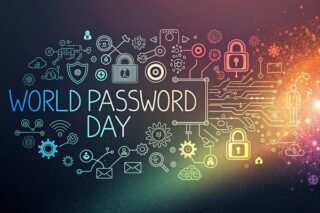 World Passwort Day Illustration mit verschiedenen Symbolen
