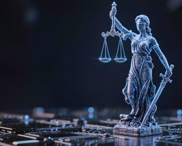 Digitale Justitia-Statue