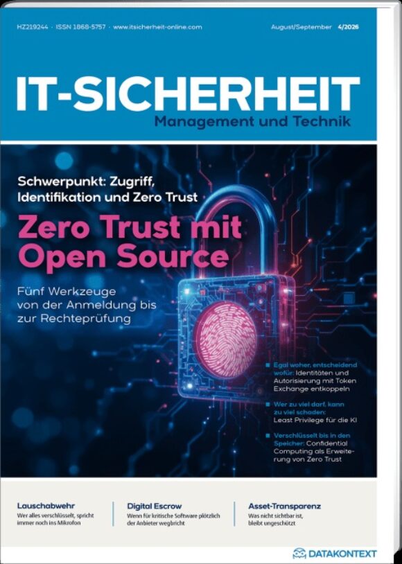 Cover IT-SICHERHEIT 4/2026: Schwerpunkt: Zugriff, Identifikation und Zero Trust