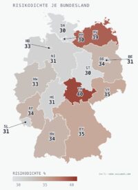 Abbildung 3: Risikodichte je Bundesland