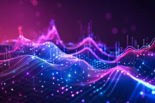 Abstrakte Darstellung von Netzwerk-Graphen