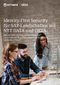 Cover Whitepaper Identity-First Security für SAP-Landschaften mit NTT Data und OKTA