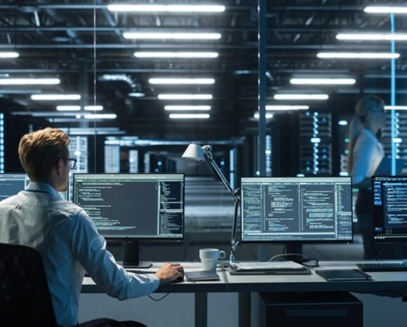 Systemadministrator bei der Arbeit